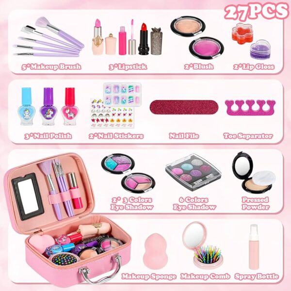 Washable Real Makeup Kit For Kids - Image 2